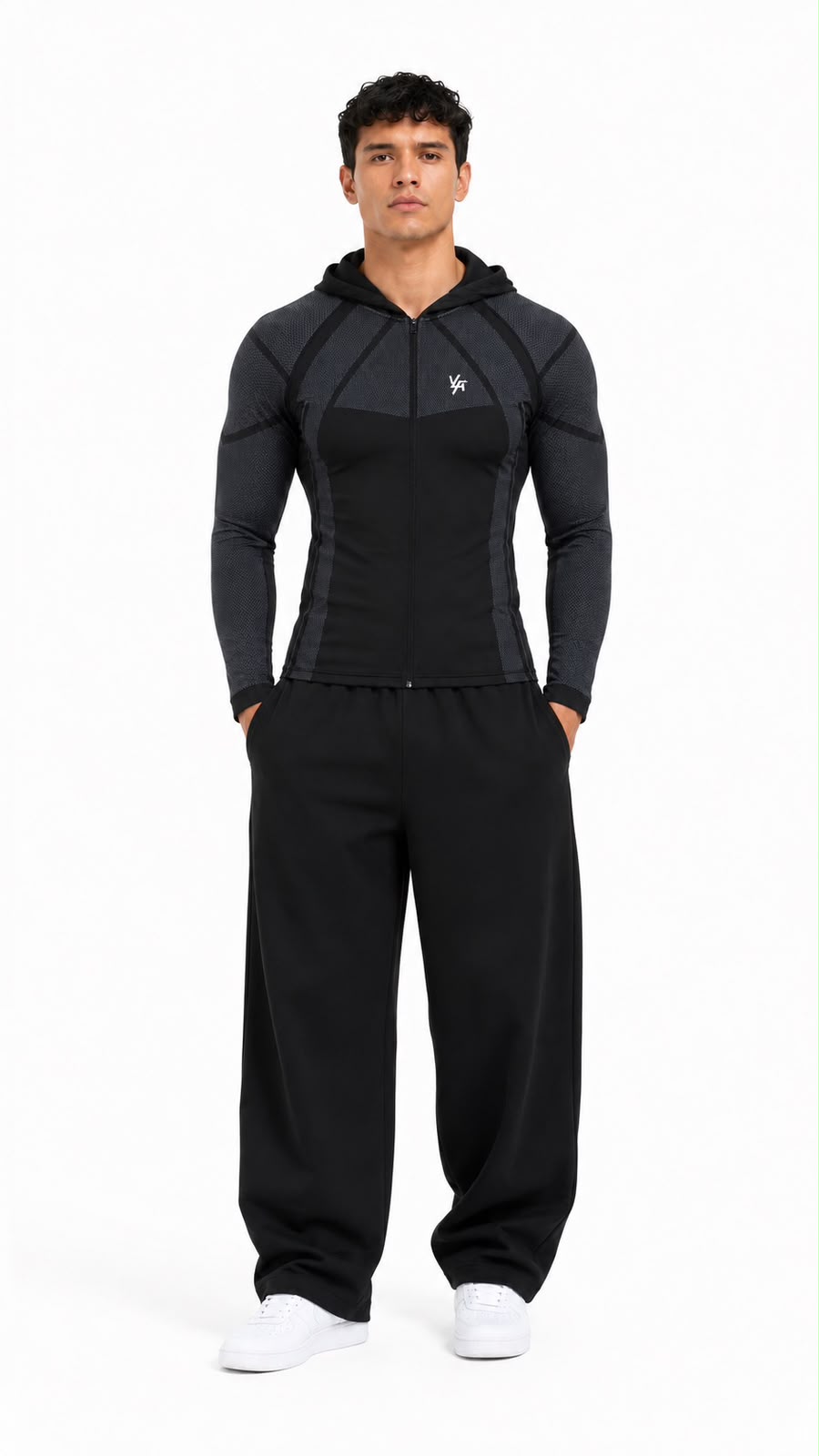 Apex Compression Zip-Up Black