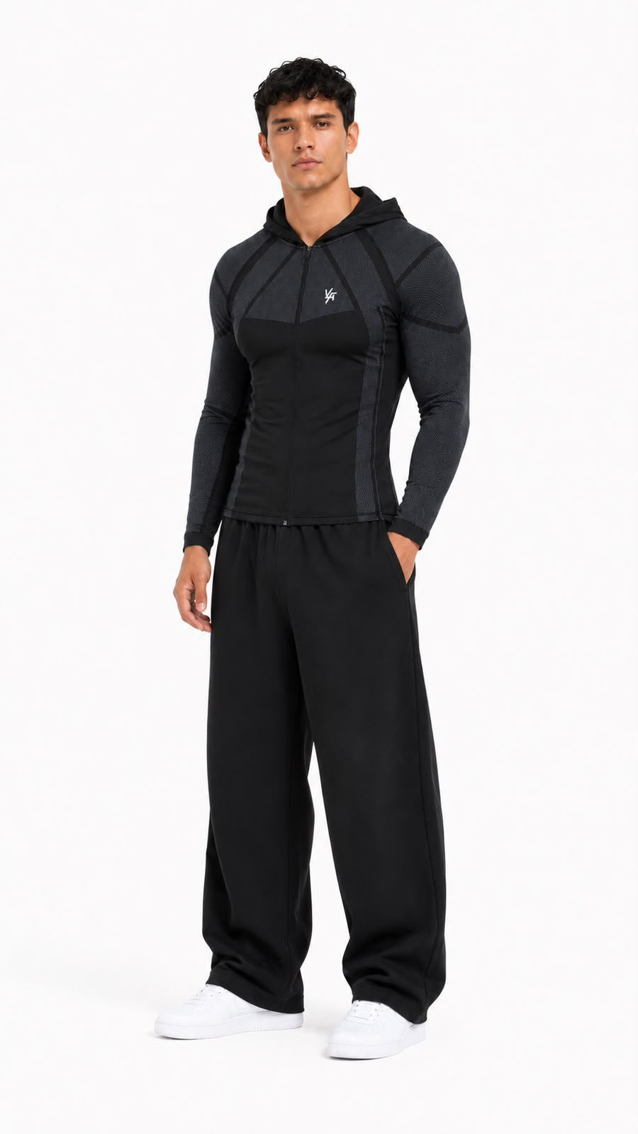 Apex Compression Zip-Up Black - imagen de catálogo 4