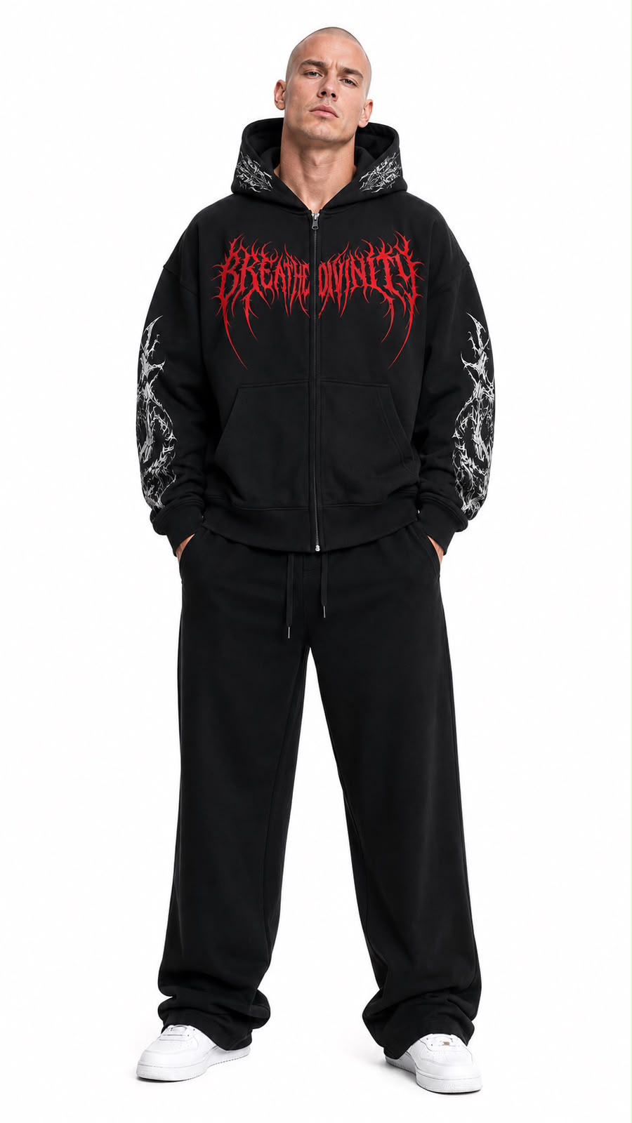 Breath Divinity Crimson Relic Zip Hoodie - imagen de catálogo 2