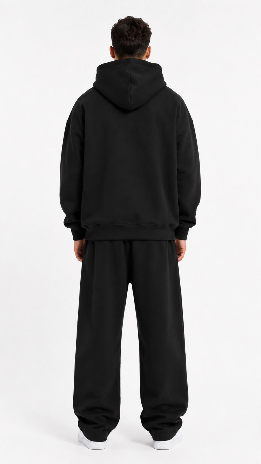 YoungLA Gothic Script Zip Hoodie Black - imagen de catálogo 3