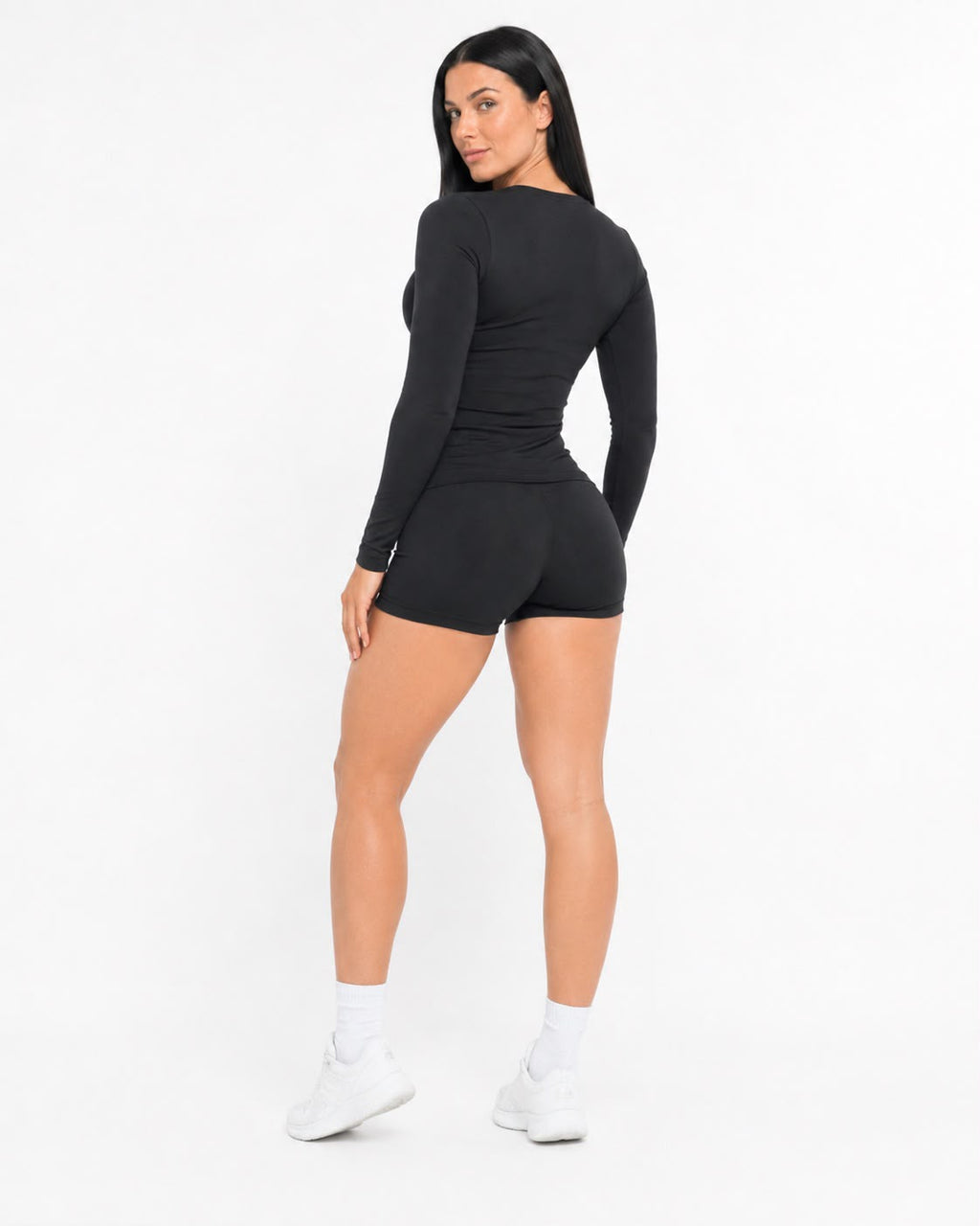 Defy Long Sleeve Top Midnight Black - imagen de catálogo 3