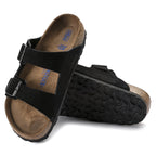 Birkenstock Arizona Soft Footbed negro, detalle de suela exterior oficial