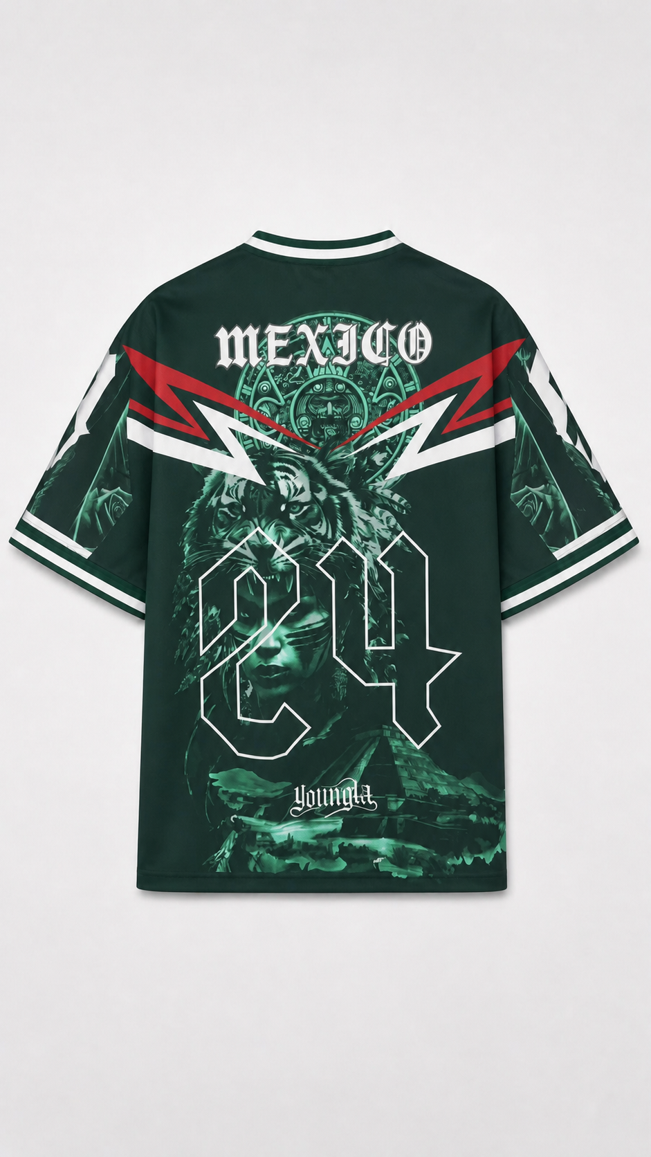 International Football Mexico - mockup plano espalda